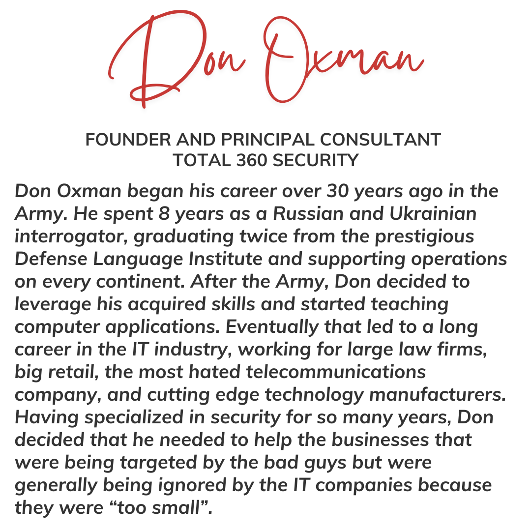 Don Oxman - Total 360 Security